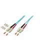 Skaidulinis optinis kabelis EFB Elektronik O7413.7,5 7,5 m SC Turkis