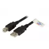 USB 2.0 duomenų laidas EFB Elektronik K5256SW.1,5 — USB A į USB B, 1,5 m, juodas