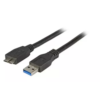 USB laidas EFB Elektronik K5295SW.1, USB A — Micro-USB B, 1 m, juodas