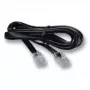 Telefono laidas EFB Elektronik K2402SW.1 1 m juodas