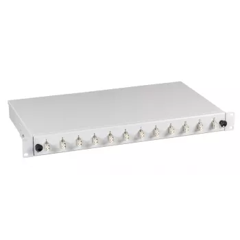 Skaidulinis pataisos skydas EFB Elektronik BA71921.12, LC, 0U, pilkas, 483×44.5×244 mm
