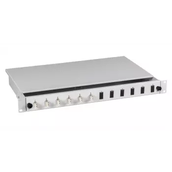 Skaidulinis pataisos skydas EFB Elektronik BA71921.12, LC, 0U, pilkas, 483×44.5×244 mm