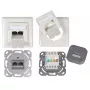 Sieninis lizdas 2 x RJ-45 EFB Elektronik ET-25211.2V1 baltas
