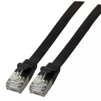 Tinklo kabelis EFB Elektronik K5545SW.1 RJ-45 Cat6a 1 m Juodas