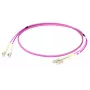 Skaidulinis optinis kabelis EFB Elektronik O0319FT.5 5 m 2x LC violetinis