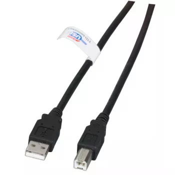 USB kabelis EFB Elektronik K5203.1,8 1,8 m USB A USB B juodas