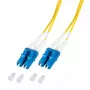 Skiemeninis šviesolaidinis kabelis EFB Elektronik O0350.3-1.2 3 m 2x LC geltonas