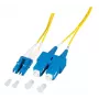Skiemeninis šviesolaidinis kabelis EFB Elektronik O0360.2-1.2 2 m 2x LC 2x SC geltonas