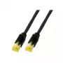 Tinklo kabelis EFB Elektronik K3130.10 RJ-45 Cat6a 10 m Juodas