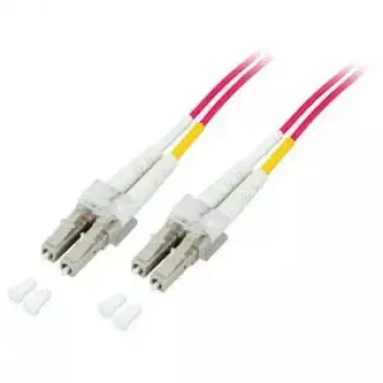 Dupleksinis optinis šuolis EFB Elektronik LC–LC 0,5 m OM4 50/125 µm violetinis