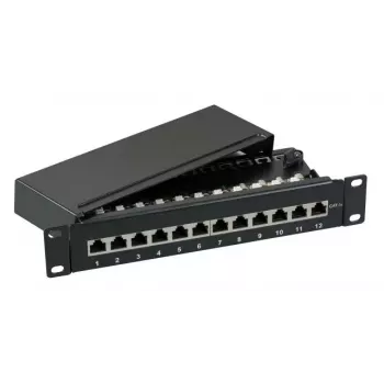 Pataisų skydas EFB Elektronik 37736.12 12 prievadų Cat6 1U pilka