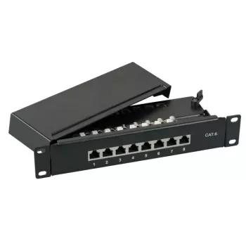 Patch Panel EFB Elektronik 37736.8 8 prievadų Cat6 1U pilkas
