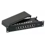 Patch Panel EFB Elektronik 37736.8 8 prievadų Cat6 1U pilkas