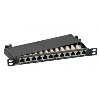 Pataisų skydelis EFB Elektronik 37738.12, 12 prievadų, Cat6a, 0,5U, pilkas