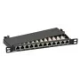 Pataisų skydelis EFB Elektronik 37738.12, 12 prievadų, Cat6a, 0,5U, pilkas