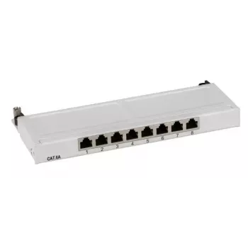 Patch Panel EFB Elektronik 37738.8 – 8 prievadų, Cat.6A, ekranuotas, 0,5U
