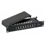 Pataisos skydelis EFB Elektronik 37737.8, 1U, 8 prievadų, Cat6a, S/UTP
