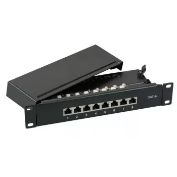 Pataisų skydelis EFB Elektronik 37737SW.8 RJ-45 10000 Mbit/s Juodas 1U