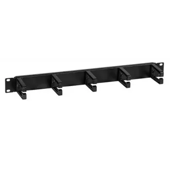 Kabelių valdymo panelė EFB Elektronik 699992TS, 19 colių (48,3 cm), 482,6 × 44,5 mm, juodas plastikas