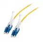 Skiemeninis šviesolaidinis kabelis EFB Elektronik DJP-LCLCOS2-UNI-1 — 1 m, G.657.A1, LC–LC, 9 µm, geltonas, pilnas dupleksas