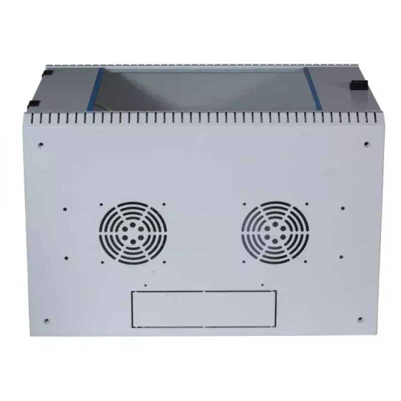Sieninis 4U 19 inch stelažas EFB Elektronik 691704VGR.40, RAL7035, stiklinės durys