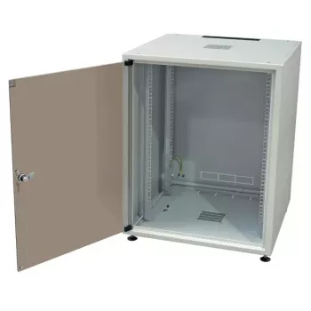 Laisvai pastatomas 19 inch spintos korpusas EFB Elektronik OFF-1868GR.V1RW, 15U, pilno stiklo durys