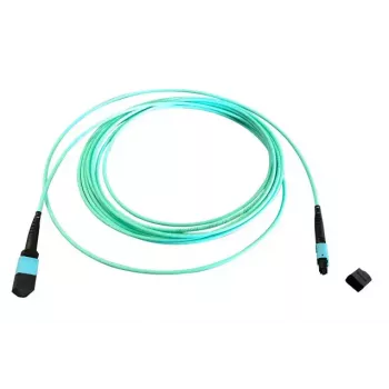 Skaidulinės optikos MTP kabelis EFB Elektronik MTPF12MTPFOM3-10-A — OM3, 10 m, 50 µm, Aqua