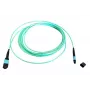 Skaidulinės optikos MTP kabelis EFB Elektronik MTPF12MTPFOM3-1-A — 1 m, OM3, MTP-MTP, 50 µm, aqua