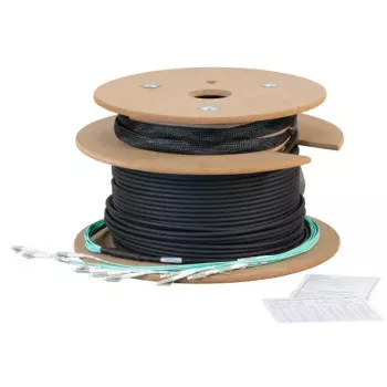 Skaidulinės optikos magistralinis kabelis EFB Elektronik O8322L160OM3 160 m 8x LC U-DQ(ZN) BH juodas