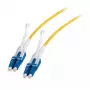 Skiemeninis šviesolaidinis kabelis EFB Elektronik DJP-LCLCOS2-UNI-20 — OS2 vienmodis, LC–LC jungtys, 20 m, pilnas dupleksas