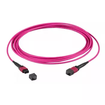 Skaidulinis optinis kabelis EFB Elektronik MTPF72MTPFOM4-15-A 15 m OM4 MTP–MTP violetinis