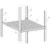 Lentyna EFB Elektronik 691651FGR.8 19 inch plieninė, 550 mm gylio, reguliuojama