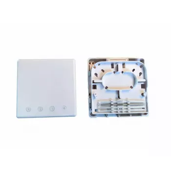 Optinė jungiamoji dėžutė EFB Elektronik FTTH-BOX-IN-6, plastikinis korpusas, 80×80×28 mm, balta