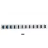 Priekinis skydelis EFB Elektronik SB-FP-12SC-D-V-OM3 — 1U, 12 SC, pilkas, 432×13×43,5 mm