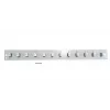 Priekinis skydelis patch panelei EFB Elektronik SB-FP-12SC-S-OM4, 1U montavimui į stelažą, 12 SC OM4, 432×13×43,5 mm, pilka