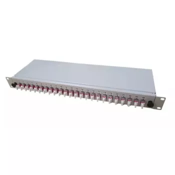 Splice tray EFB Elektronik B65901.6OM4 – 6 suvirinimų talpa, pilka, vidaus montavimui, 482×170×44 mm