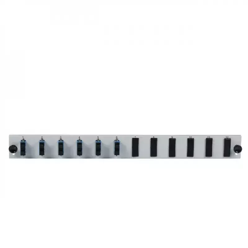 Priekinis skydelis EFB Elektronik SB-FP-6SC-D-V-OM4 — 1U, 432×13×43.5 mm, pilkas