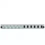 EFB Elektronik SB-FP-6SC-S-OM3 priekinė panelė su 6 LC Duplex jungtimis OM3, pilka, 1U