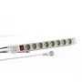 Maitinimo ilgintuvas EFB Elektronik EK631DE.2GR — 2 m laidas, 8 CEE kištukiniai lizdai, vidaus naudojimui, pilka