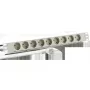 EFB Elektronik EK631DE.1GR 19 colių 1U maitinimo juosta, 9x CEE 7/3, aliuminio profilis, pilka