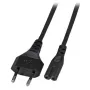 Maitinimo laidas EFB Elektronik Euro‑C7, 180° kampu, juodas, 5 m, 2×0,75 mm²