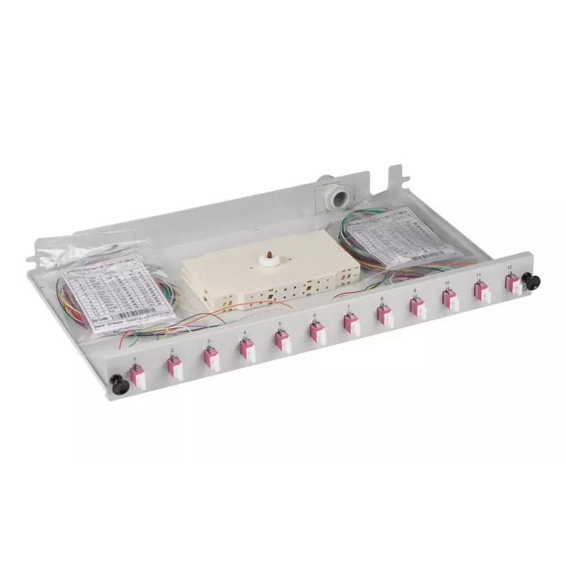 Patais skydas EFB Elektronik B71901L48OM4 1U LC OM4 pilka