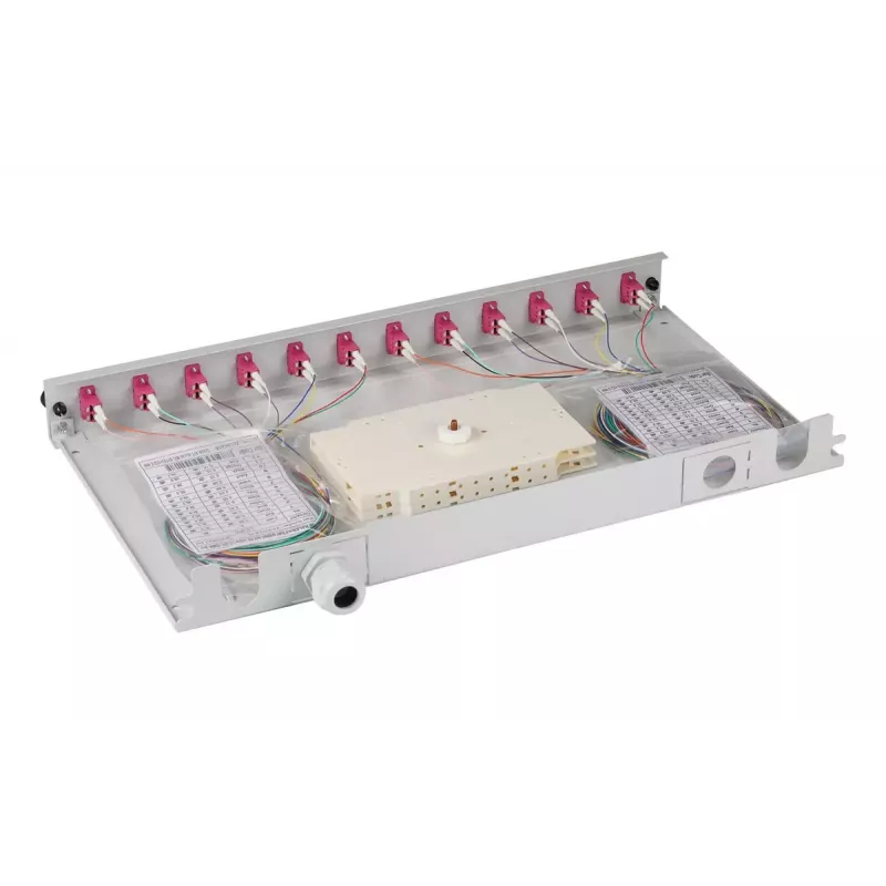 Patais skydas EFB Elektronik B71901L48OM4 1U LC OM4 pilka