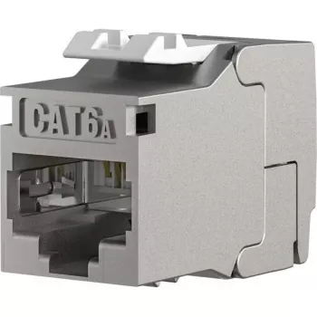 EFB Elektronik RJ45 Keystone Slimline/Shortbody Cat.6A, ekranuotas, 29.2 mm, montavimas be įrankių