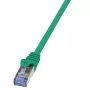 Tinklo kabelis LogiLink 0,25 m RJ-45 Cat6a Žalias