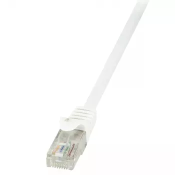 Tinklo kabelis LogiLink 1 m RJ-45 Cat6 U/UTP baltas