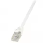 Tinklo kabelis LogiLink 1 m RJ-45 Cat6 U/UTP baltas