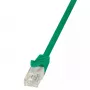 Tinklo kabelis LogiLink 0,5 m RJ-45 Cat6 U/UTP žalias