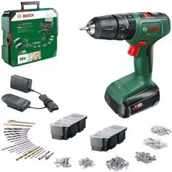 Akumuliatorinis smūginis gręžtuvas Bosch EasyImpact 18V 40 Nm, 2 greičiai, 13 mm griebtuvas