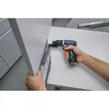 Bosch GSR 12V-32 FC akumuliatorinis gręžtuvas/suktuvas komplektas L-BOXX dėkle
